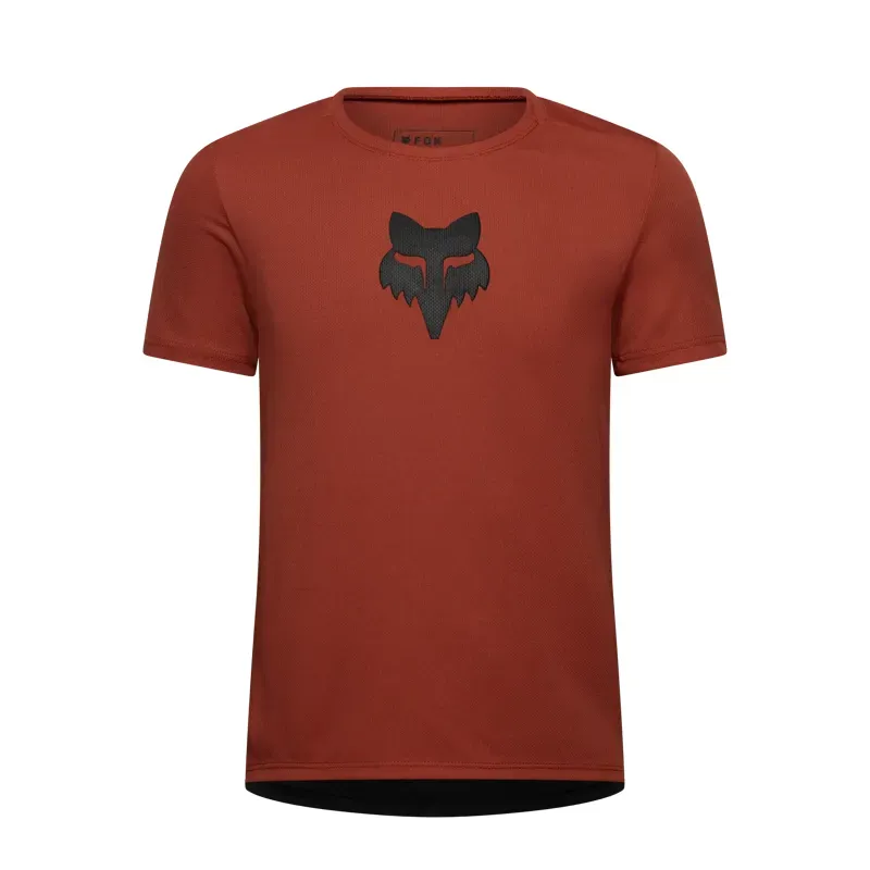 Fox Youth Ranger Fox Head Jersey in Amber Scarlet