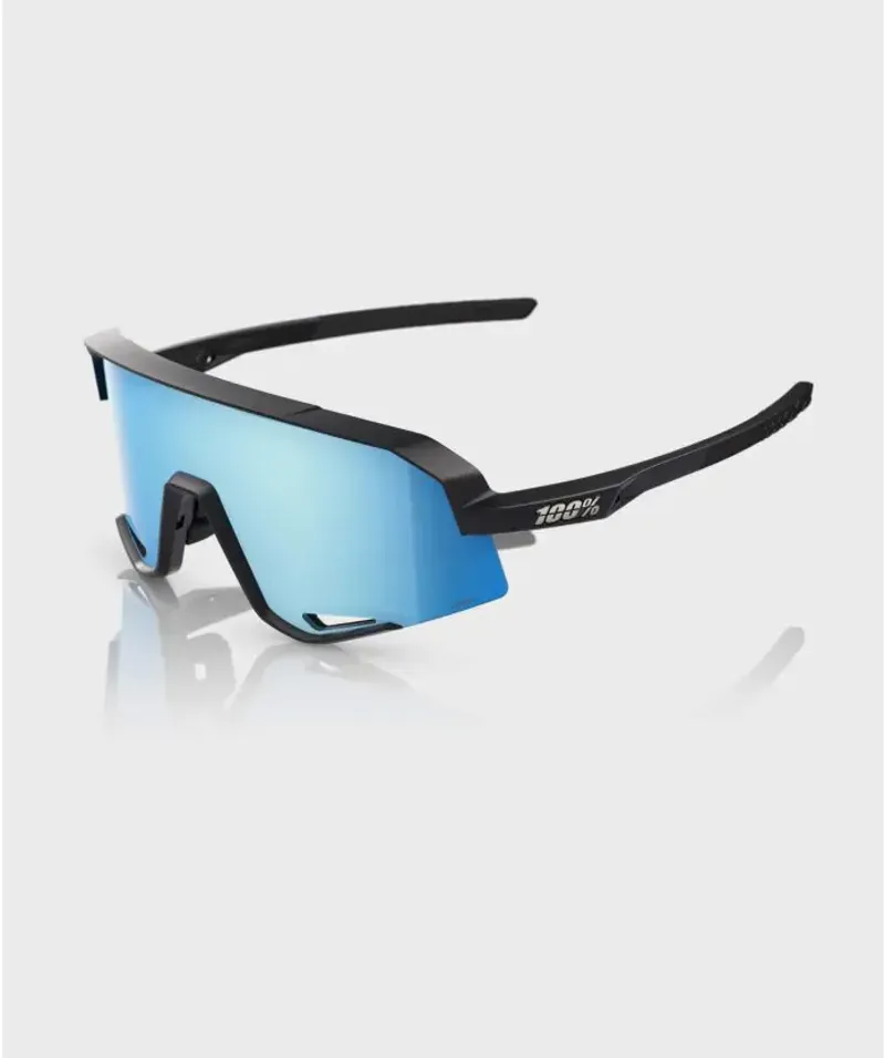 100 Percent SLENDALE - Matte Black - HiPER Blue Multilayer Mirror Lens