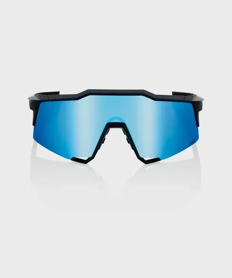 100 Percent SLENDALE - Matte Black - HiPER Blue Multilayer Mirror Lens-2