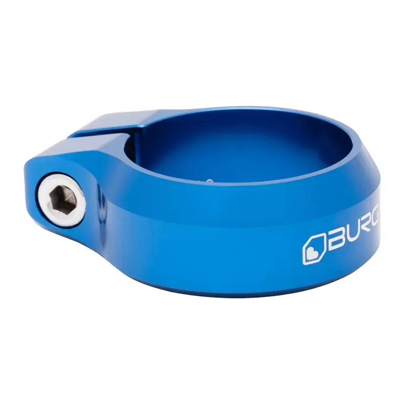 Burgtec Seat Clamp 38.6mm Diameter In Blue