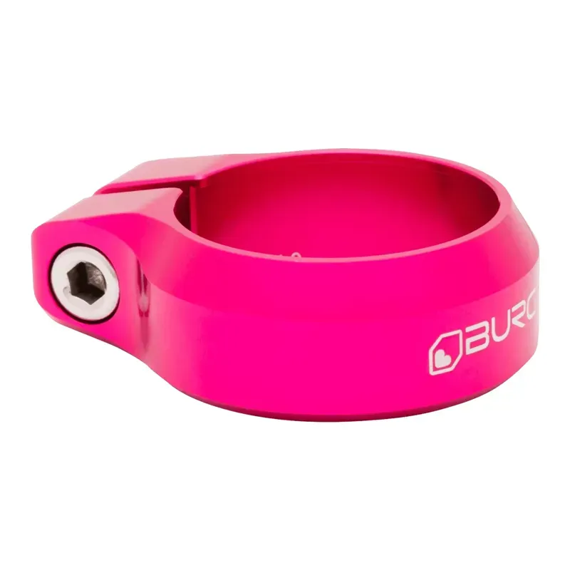 Burgtec Seat Clamp 38.6mm Diameter In Toxic Barbie Pink