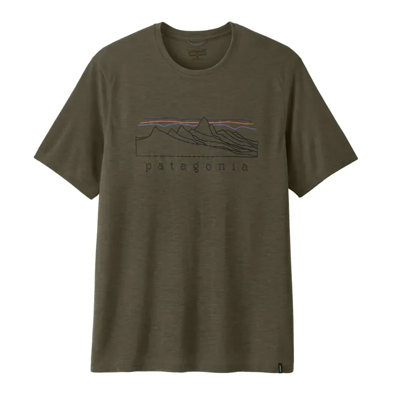 Patagonia Capilene Stratapeaks Cool Trail Shirt in Basin Green