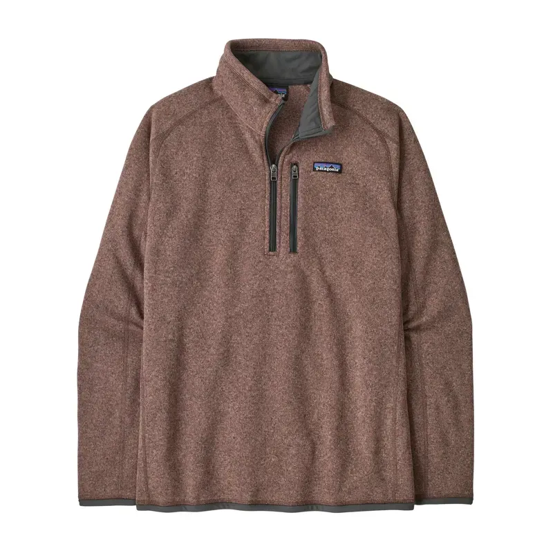 Patagonia Mens Better Sweater 1/4-Zip Fleece in Moonrise Taupe