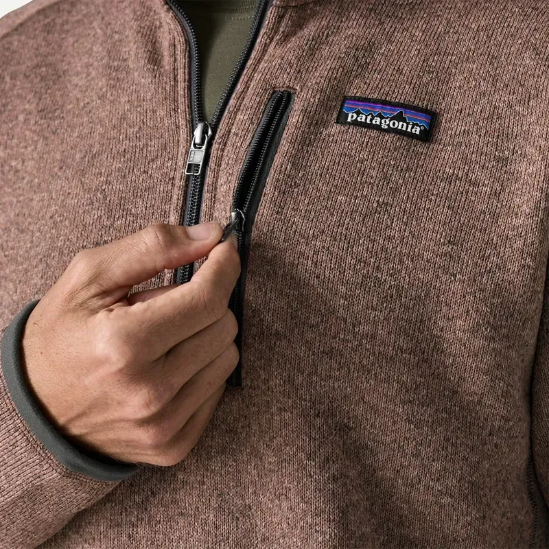 Patagonia Mens Better Sweater 1/4-Zip Fleece in Moonrise Taupe-3
