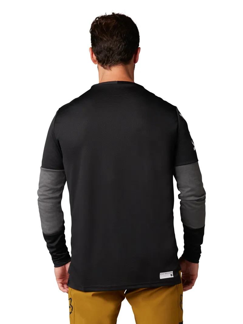 Fox Defend Long Sleeve MTB Jersey in Black-3
