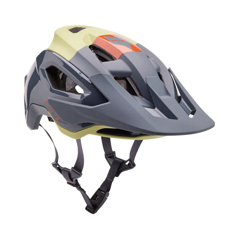 Fox Speedframe Pro Klif Enduro Helmet in Pale Green-1