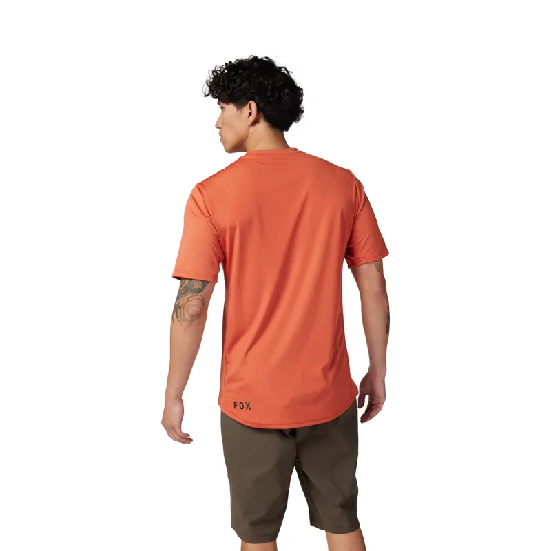 Fox Ranger Lab Head Short Sleeve Mountain Bike Jersey in Atomic Orange-3