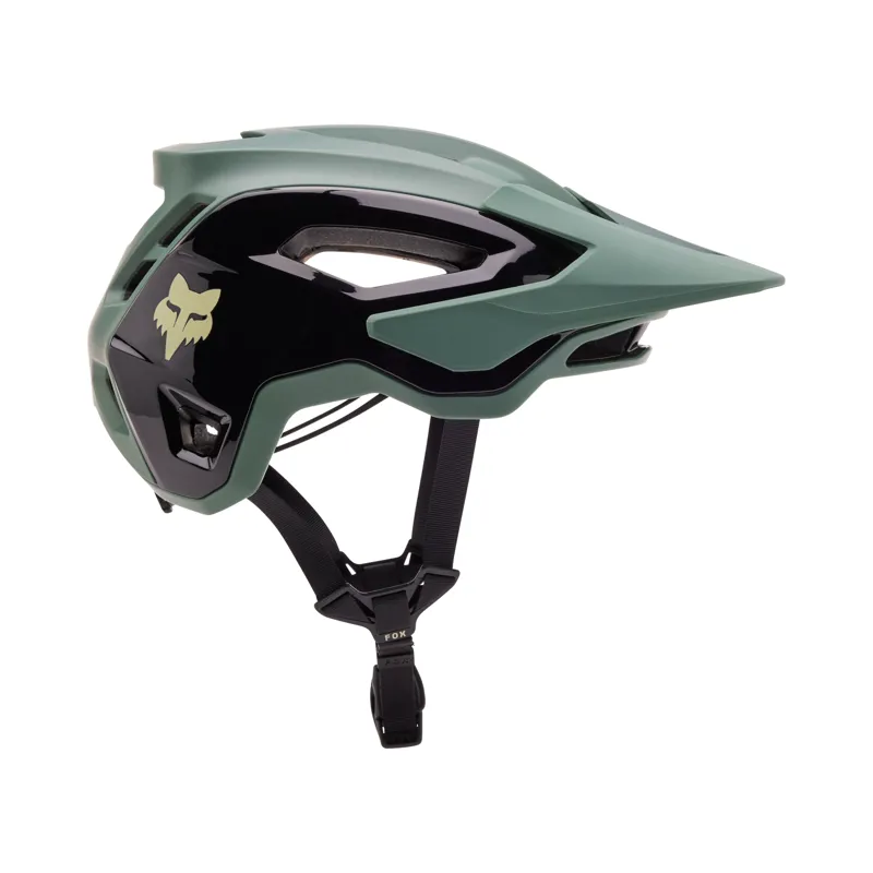 Fox Speedframe Pro Blocked Enduro Helmet in Hunter Green