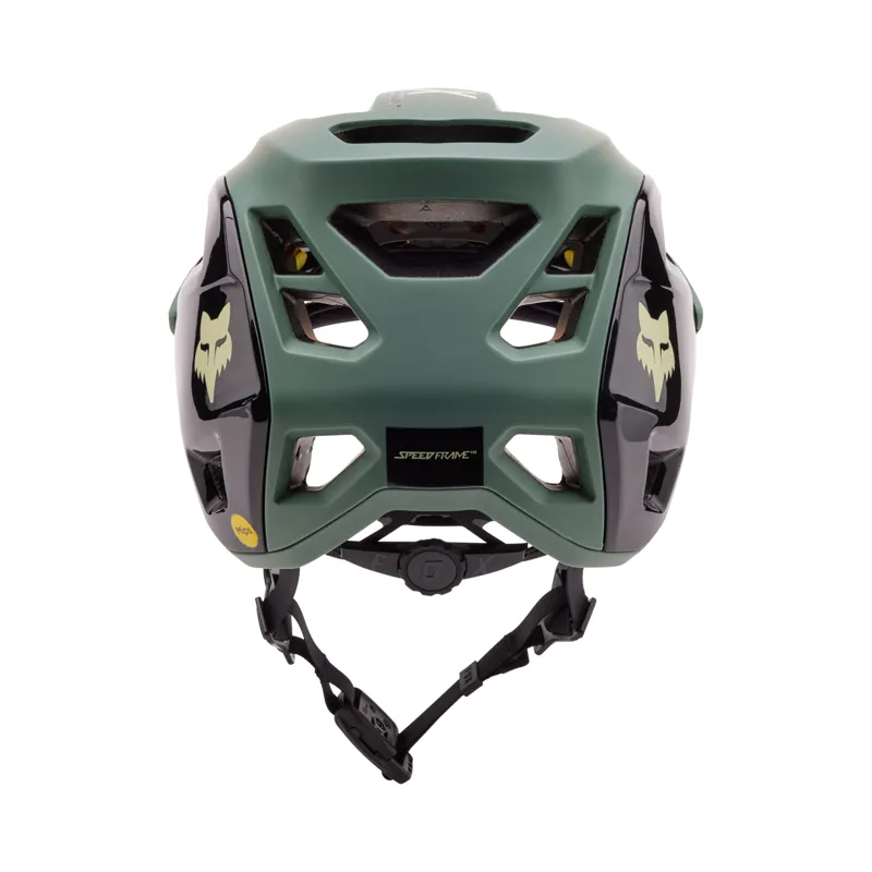 Fox Speedframe Pro Blocked Enduro Helmet in Hunter Green-4