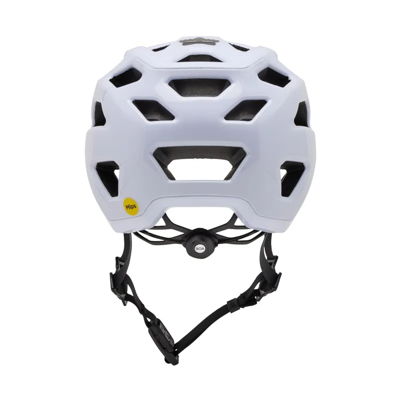 Fox Crossframe Pro Solids Trail Helmet in White-3