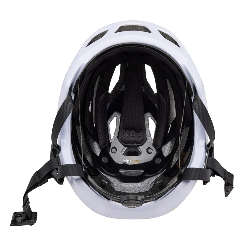 Fox Crossframe Pro Solids Trail Helmet in White-4