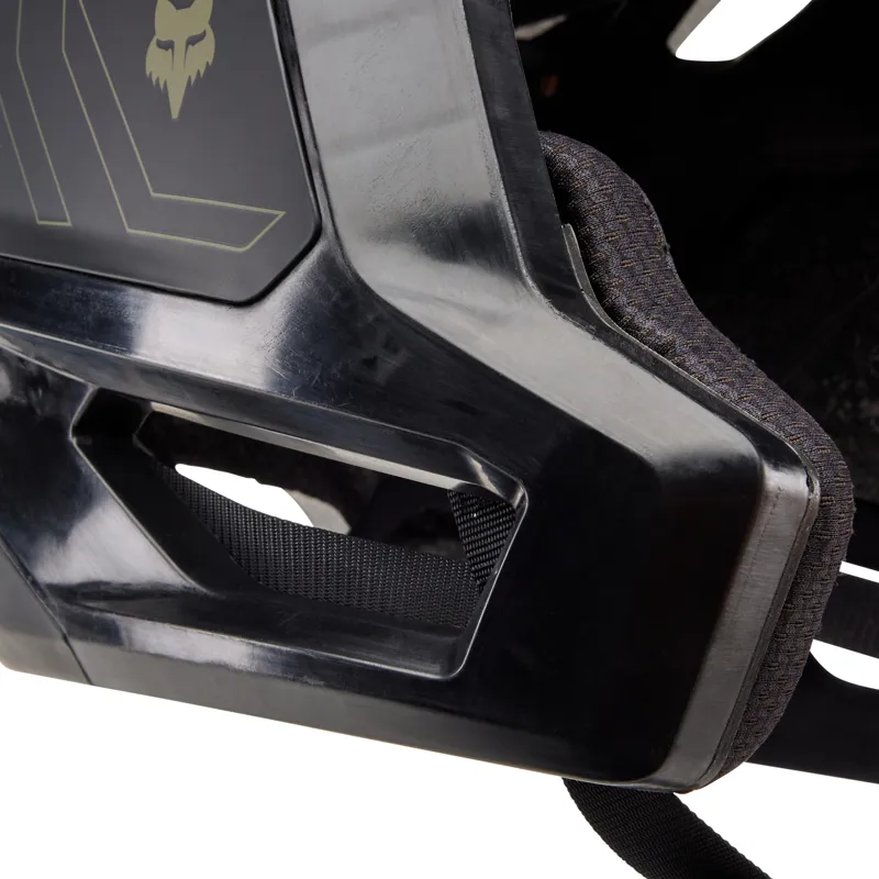 Fox Dropframe Pro Runn MTB Enduro Helmet in Olive Green-11