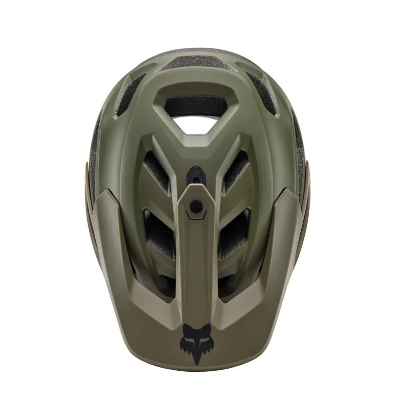 Fox Dropframe Pro Runn MTB Enduro Helmet in Olive Green-3