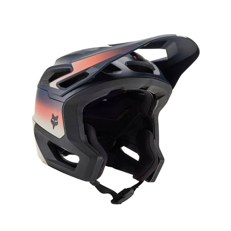 Fox Dropframe Pro Lunar Collection MTB Enduro Helmet in Midnight-1
