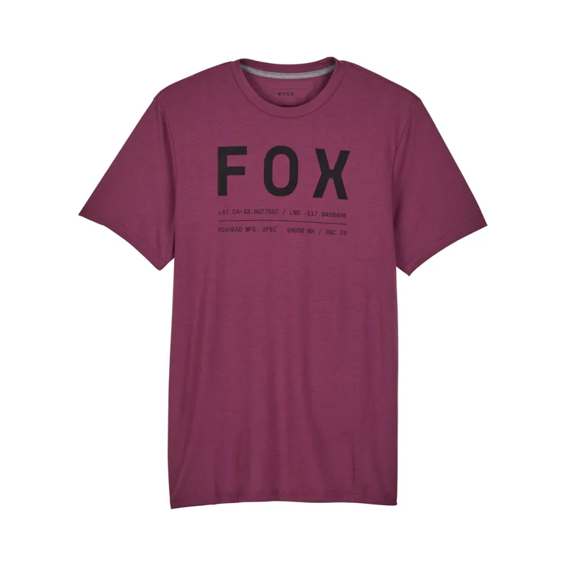 Fox Non Stop Short Sleeve Tech Tee in Sangria