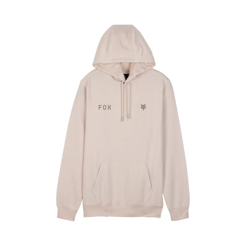 Fox Wordmark Fleece Pullover Hoodie in Vintage White