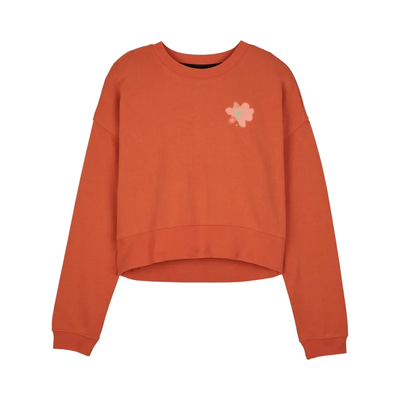 Fox Womens BYRD Fleece Crew in Atomic Orange-1
