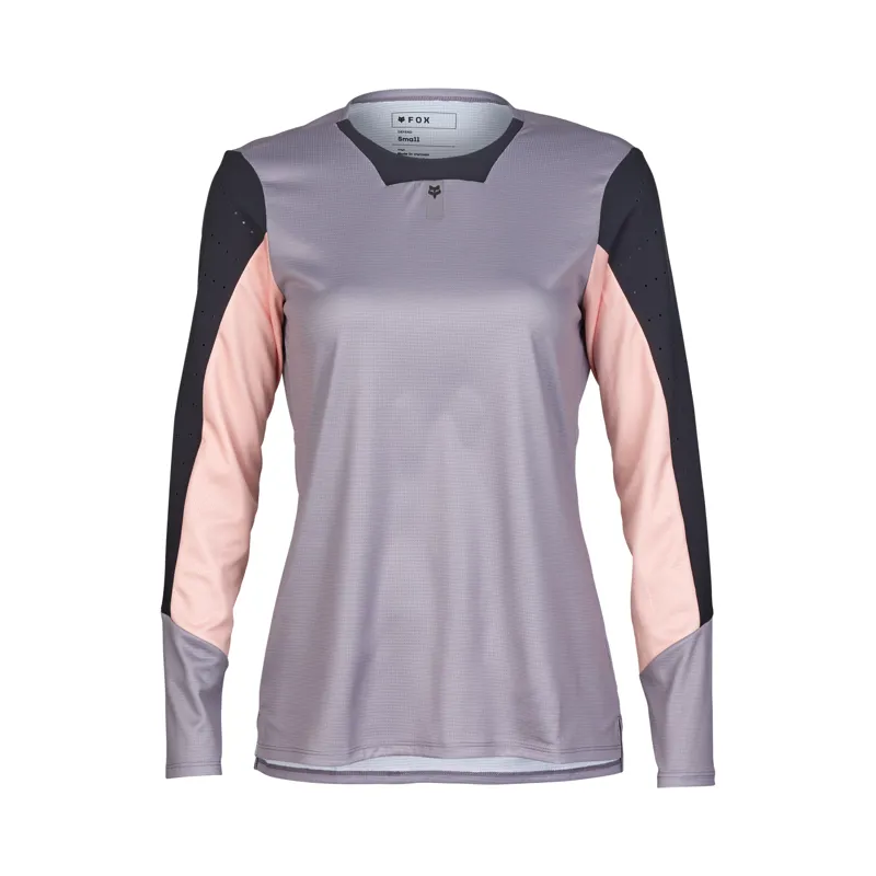 Fox Womens Defend Long Sleeve MTV Jersey in STN-1