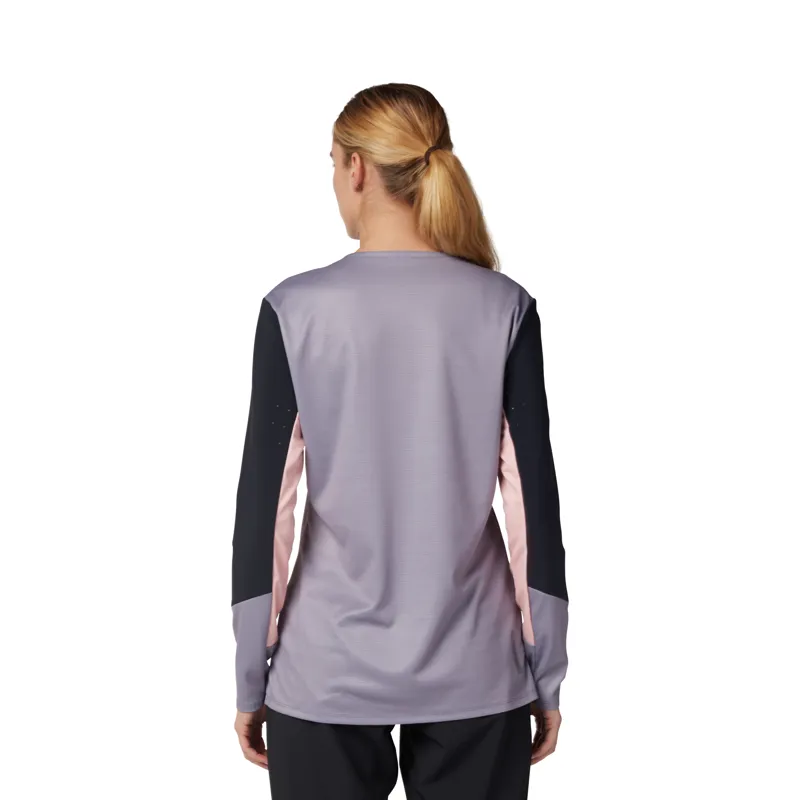 Fox Womens Defend Long Sleeve MTV Jersey in STN-2