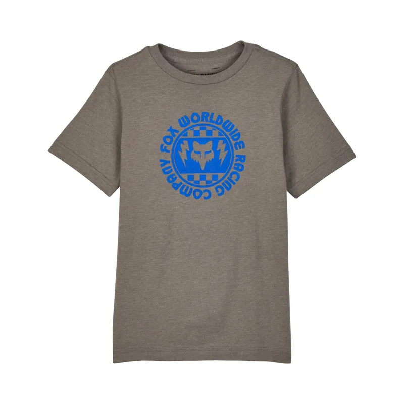 Fox Youth Next Level Premium Short Sleeve Tech Tee in Heather Graphite