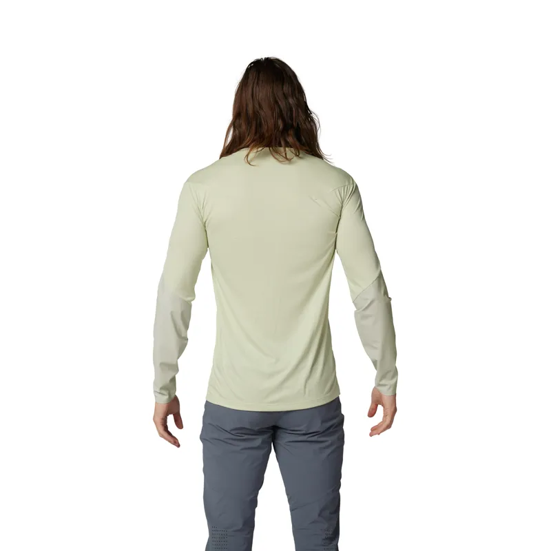 Fox Flexair Pro Long Sleeve MTB Jersey in Cactus-3