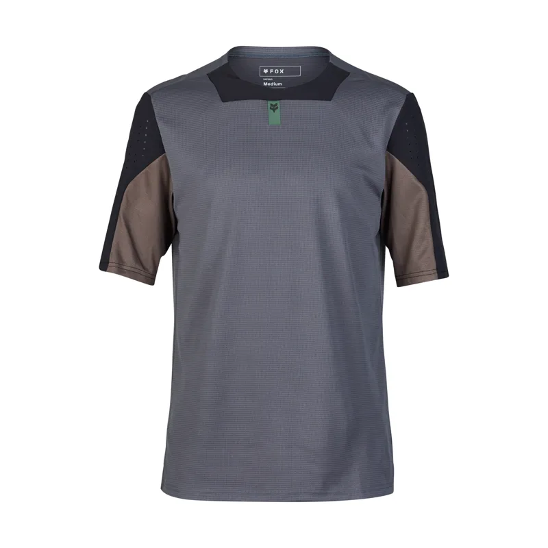 Fox Defend Short Sleeve Mountain Bike Jersey in Graphite