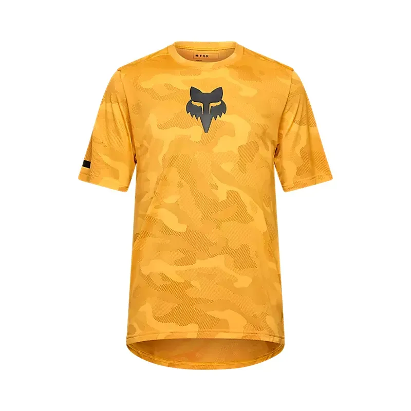 Fox Ranger TruDri Short Sleeve Mountain Bike Jersey in Tangerine