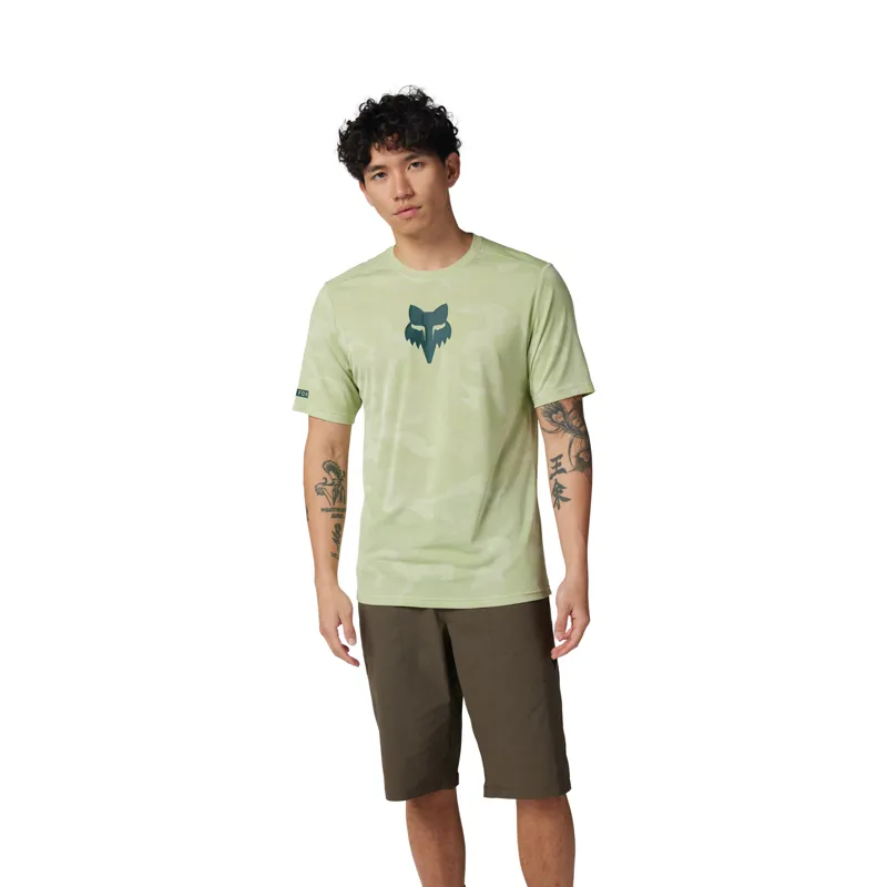 Fox Ranger TruDri Short Sleeve MTB Jersey in Cactus