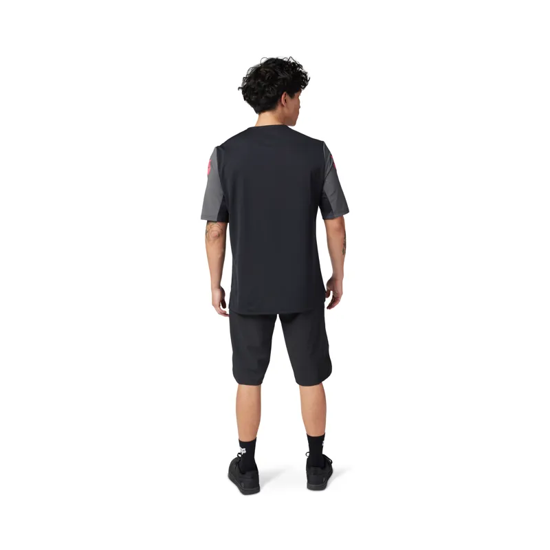 Fox Defend Short Sleeve MTB Jersey Taunt in Black-3