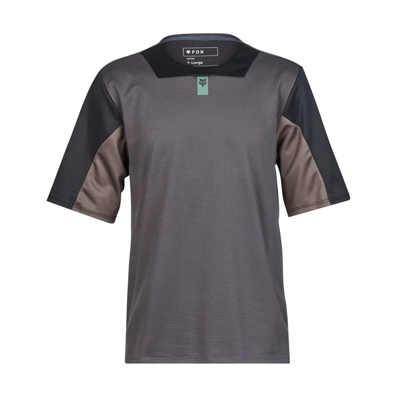 Fox Youth Defend Short Sleeve MTB Jersey in Graphite