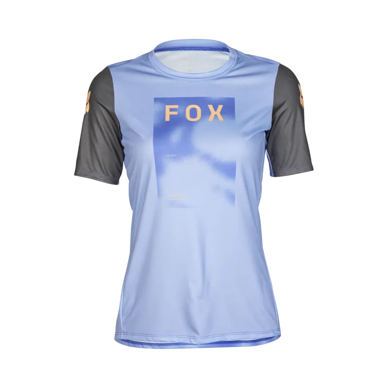 Fox Womens Ranger Short Sleeve MTB Jersey Taunt in Tulip-1