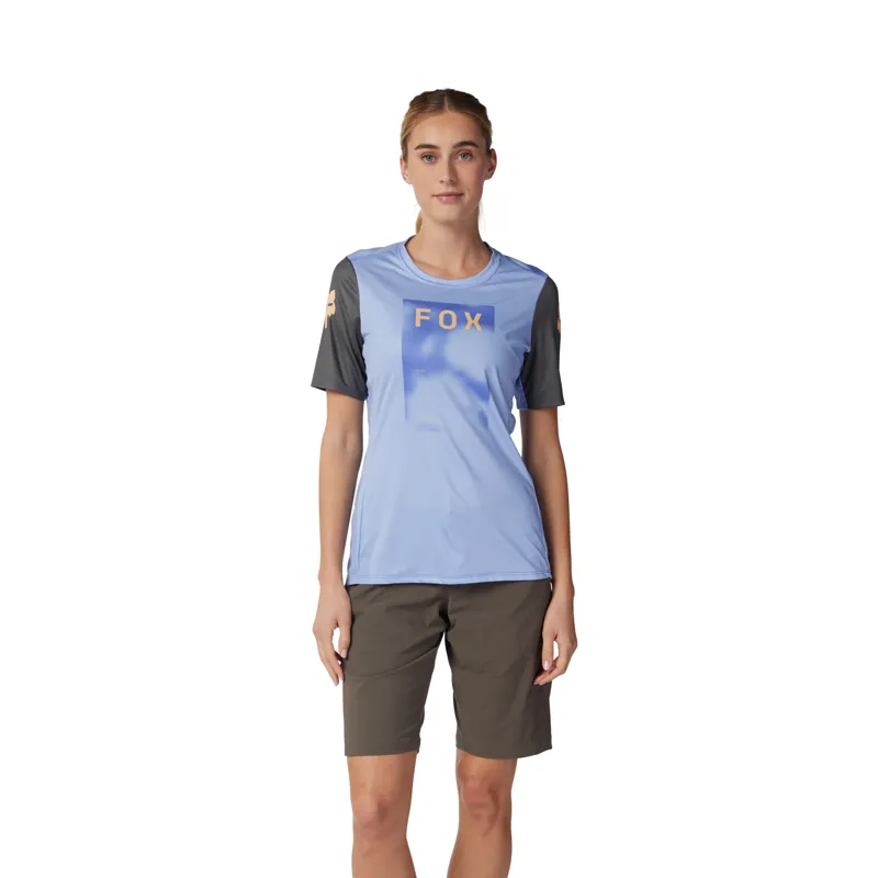 Fox Womens Ranger Short Sleeve MTB Jersey Taunt in Tulip