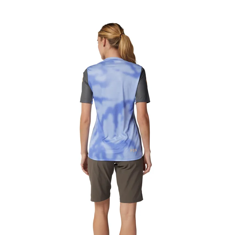 Fox Womens Ranger Short Sleeve MTB Jersey Taunt in Tulip-3