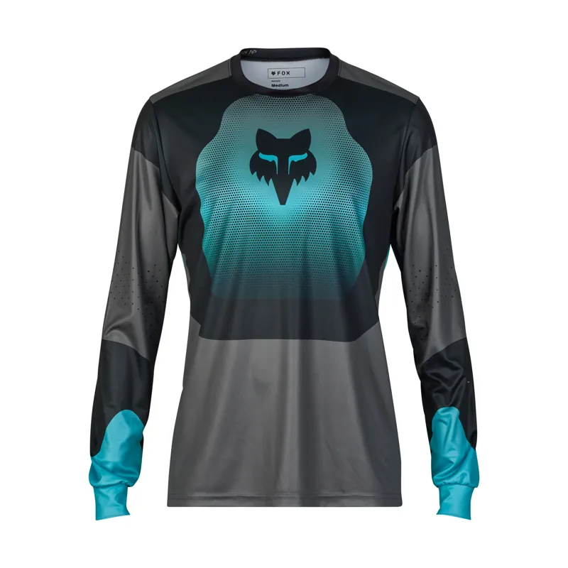 Fox Ranger Long Sleeve MTB Jersey Revise in Teal-1