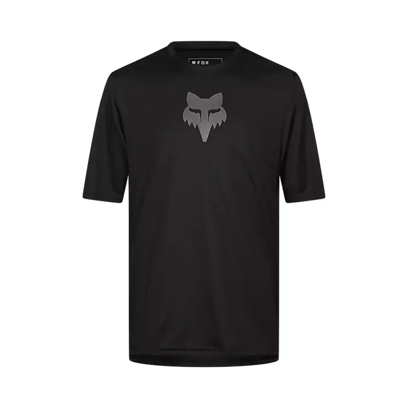 Fox Ranger Fox Head Short Sleeve MTB Jersey in Black