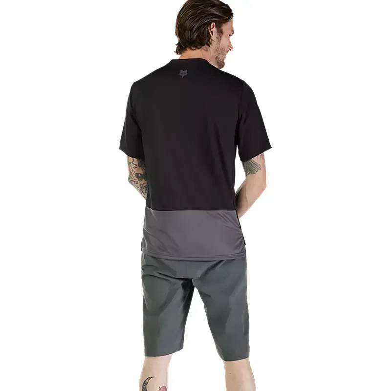 Fox Ranger Wordmark Short Sleeve MTB Jersey in Black-3