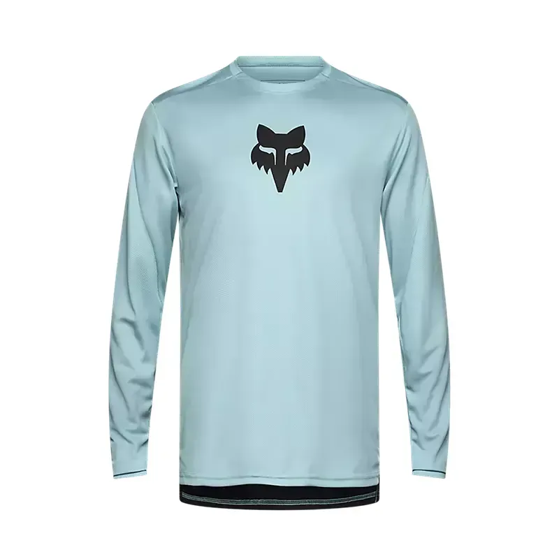 Fox Ranger Fox Head Long Sleeve MTB Jersey in Vintage Wash-1