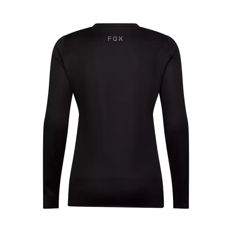 Fox Women's Ranger Fox Head Long Sleeve Jersey in Black-3