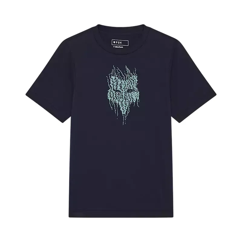 Fox Youth Bark Short Sleeve Casual Tee in Midnight-2
