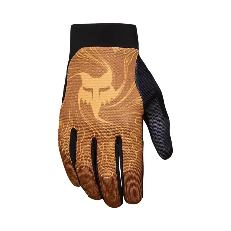 Fox Ranger Frequency Mountain Bike Gloves In Tangerine