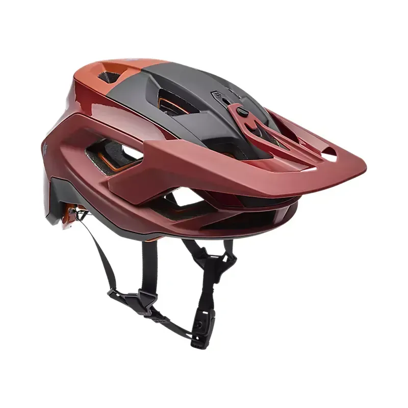 Fox Speedframe RS Paranoid Enduro Race Spec Helmet in Rust Brown-1