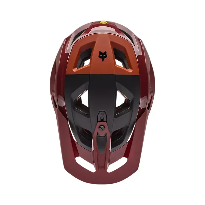 Fox Speedframe RS Paranoid Enduro Race Spec Helmet in Rust Brown-2