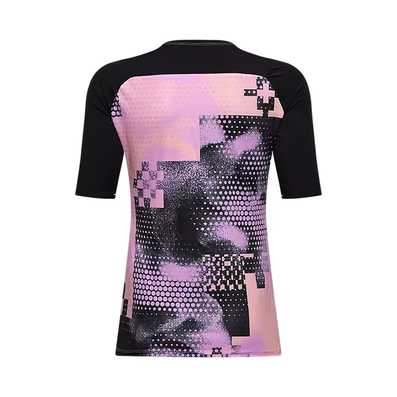 Fox Women's Flexair Ascent Pulse Short Sleeve Jersey in Dusty Rose-5