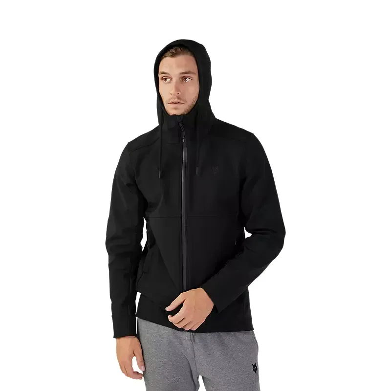 Fox Pit Softshell Waterproof Jacket in Black-8