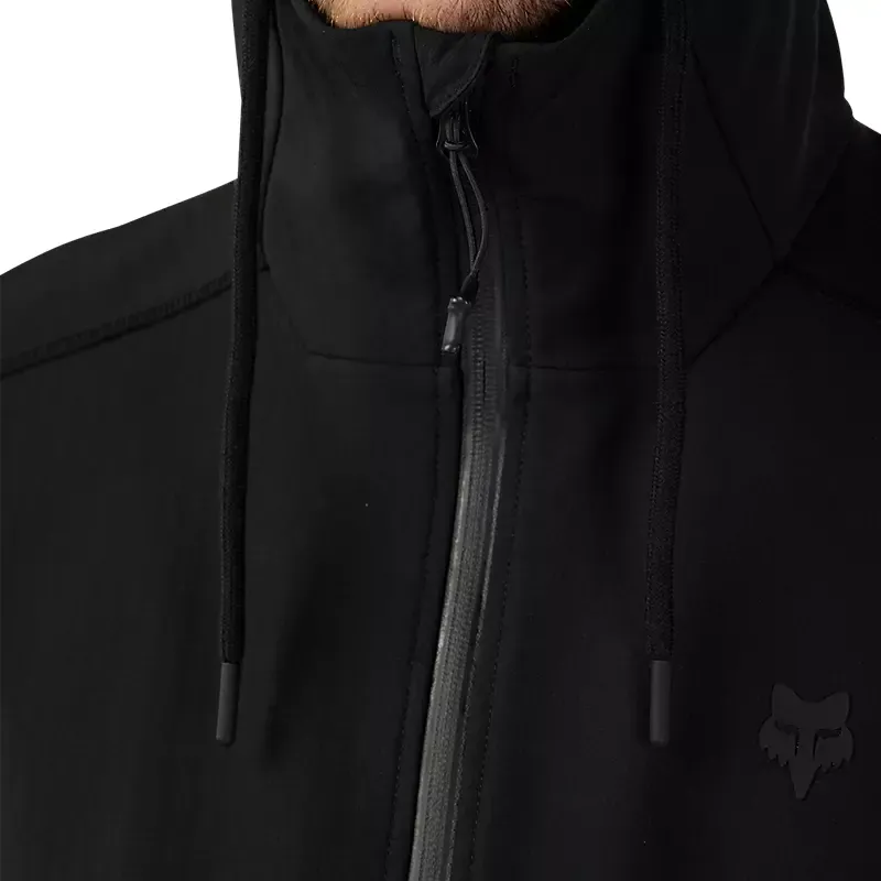 Fox Pit Softshell Waterproof Jacket in Black-10