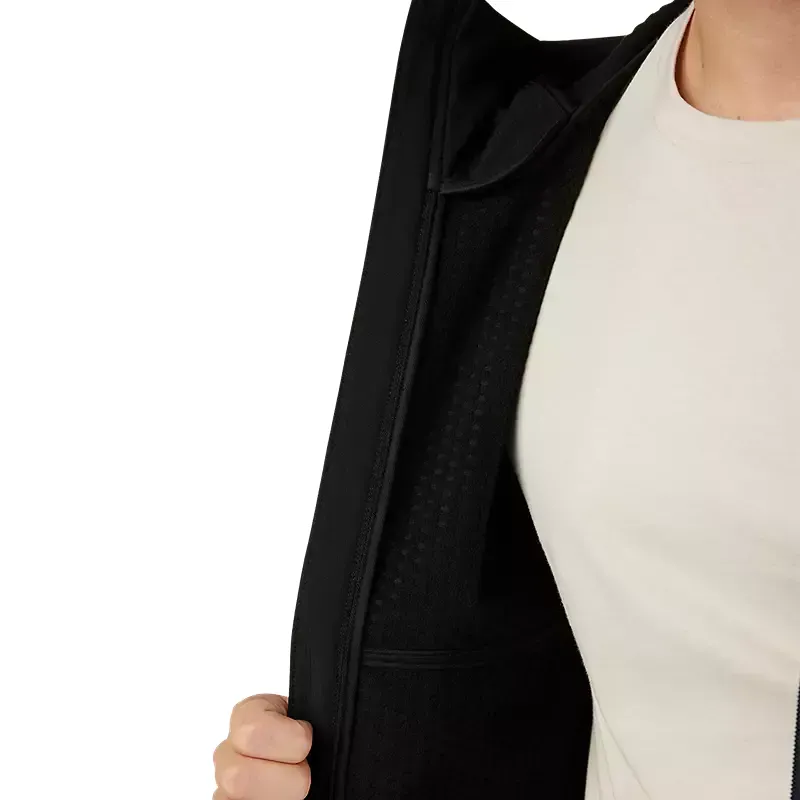 Fox Pit Softshell Waterproof Jacket in Black-12