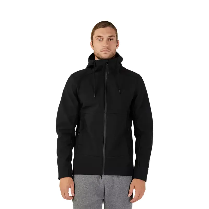 Fox Pit Softshell Waterproof Jacket in Black-3