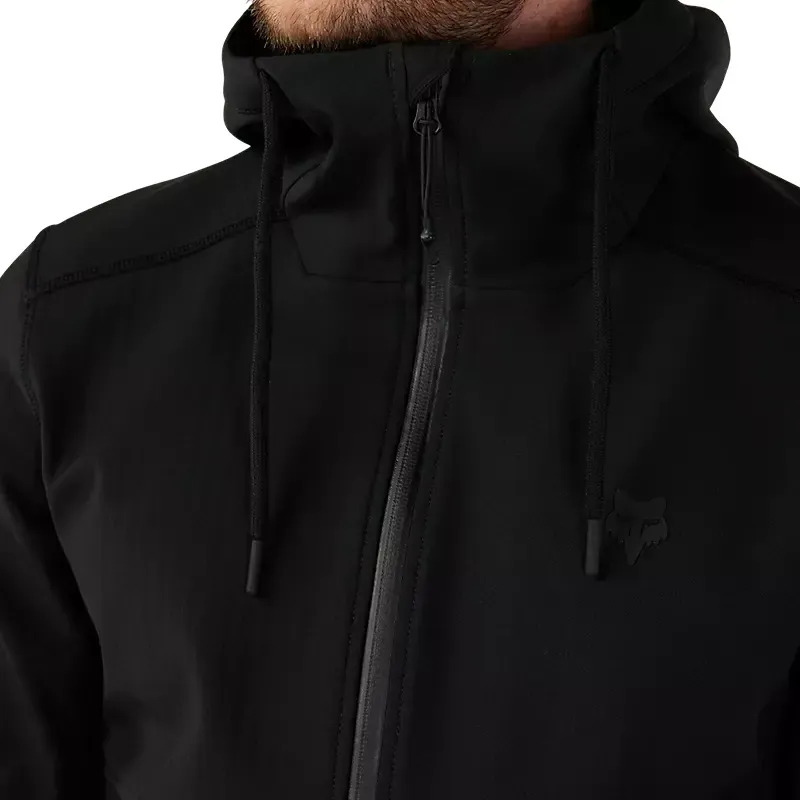 Fox Pit Softshell Waterproof Jacket in Black-2