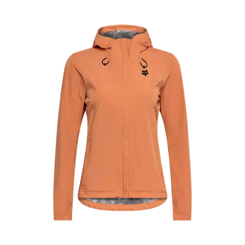 Fox Women's 2.5-Layer Ranger Water MTB Waterproof Jacket in Coral-2
