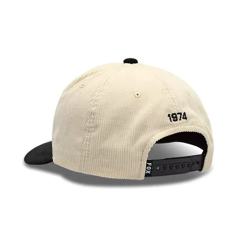 Fox Circa 74 Corduroy Snapback Hat in Off White-1